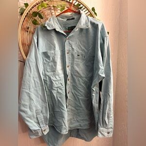 Alexander Julian Colours Mens Button Down Shirt Gray Vintage Casual Large
